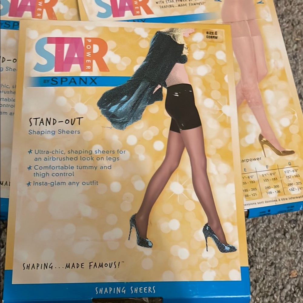 SPANX Star Power Black Shaping Sheers